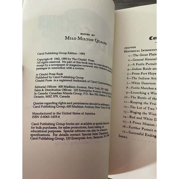 1993 My Life on the Plains by George A. Custer by Citadel Press/Carol Publishing - Picture 5 of 8